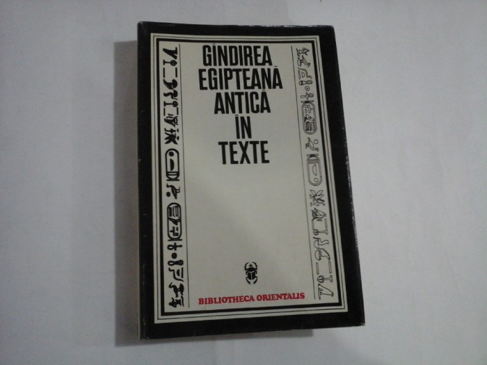 GANDIREA EGIPTEANA ANTICA IN TEXTE