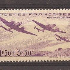 Franta 1942 - Timbre de caritate - Pentru fertilizari din aer, MNH