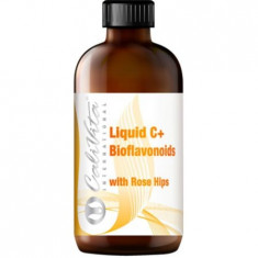 Supliment nutritiv cu vitamina C lichida cu extract de macese, Liquid C + Bioflavonoids with Rose Hips, 240 ml, CaliVita foto