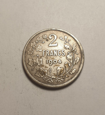 Belgia 2 Francs Franci 1904 foto