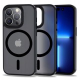 Cumpara ieftin Husa Tech-Protect MagMat Magsafe Iphone 14 Pro negru, Transparent