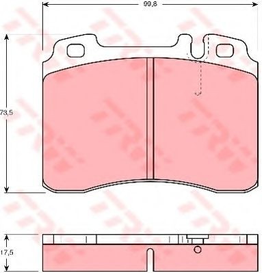 Set placute frana,frana disc MERCEDES E-CLASS Cabriolet (A124) (1993 - 1998) TRW GDB962 foto