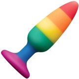 Plug Anal Colours Pride Edition Pleasure - Curcubeu, Small