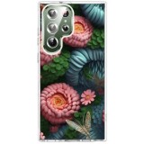 Husa personalizata pentru samsung galaxy s23 ultra, magsafe atasare magnetica, 3d flower medley 6