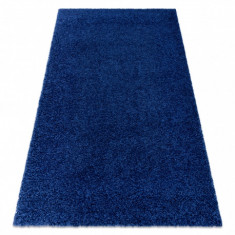 Covor SOFFI shaggy 5cm albastru inchis, 60x100 cm