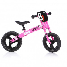 Bicicleta fara pedale Balance bike Runner Roz neon Dino Bikes cu roti de 12"( fara cutia originala)