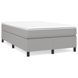 Cumpara ieftin Pat box spring cu saltea, gri deschis, 120x200 cm, textil