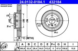 ATE 24.0132-0184.1 Disc frana