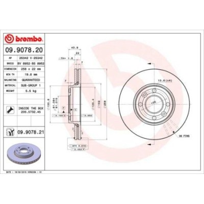 Set discuri frana Dacia: Dokker (Ke); Lodgy (Js); Logan; Lada/Avtowaz: Xray (Gab); Mercedes: Citan (W415); Renault: Captur 1 (J5), Clio 4 (Bh), Kango foto