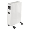 Radiator electric Blyss 1500W, 4 moduri, 8 elementi, termostat, alb, 15 mp