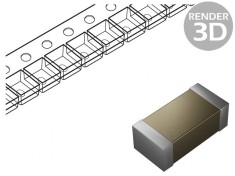 Condensator Ceramic SMD 2,2nF 250VAC X7R 10% foto