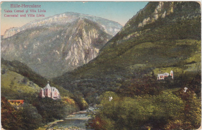 CP Herculane Valea Cernei si Vila Livia ND(1925) foto