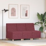 VidaXL Fotoliu 3 pcs bordo 55 x 74 x 82 cm țesătură