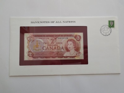 Canada - 2 Dollars 1974 - In plic de prezentare foto