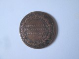 Rar! Jeton Adsertori Securitatis Publicae-Regele Ludovic al XIV-lea circa 1670