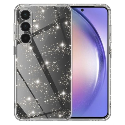 Husa pentru Samsung Galaxy A55 5G A556, Techsuit, SparkleSkin, Transparenta foto
