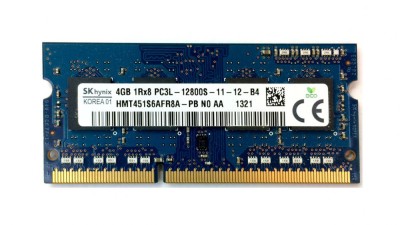 4Gb ddr3L Hynix 1Rx8 PC3L-12800-11-12-b4 1.35V 24luni garan hmt451s6afr8a-pb foto