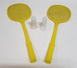 Jucarie veche de colectie Romania anii 1970 - Set Rachete de Tenis - Badminton