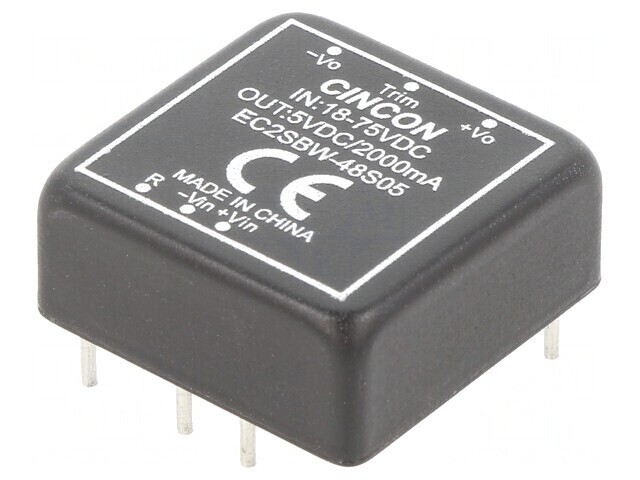 Convertor DC/DC 10W 18-75V la 5V 2000mA THT