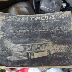 Carte conducere și întreținere Dacia 1300 vintage