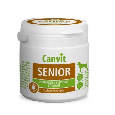 Canvit Senior - Supliment de vitamine anti-&amp;icirc;mbătr&amp;acirc;nire pentru c&amp;acirc;ini 100 tbl. / 100 g foto