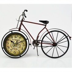 Ceas decorativ Bicicleta vintage, handmade, mesaje motivationale, metal foto