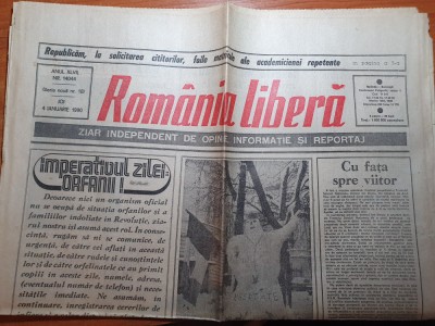 romania libera 4 ianuarie 1990-articole revolutia romana foto