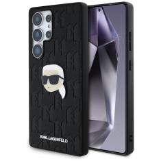 Husa samsung galaxy s25 ultra - karl lagerfeld hardcase monogram leather - karl head pin foto