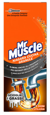 Granule pentru desfundarea tevilor Mr Muscle Niagara, 250 g foto