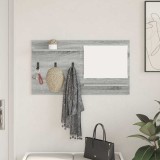 VidaXL Răcător de paltoane montat pe perete sonoma gri 90 x 10 x 50 cm