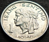 Cumpara ieftin Moneda 1 SENTIMO ISANG - FILIPINE, anul 1969 *cod 1268 A = A.UNC, Asia, Aluminiu
