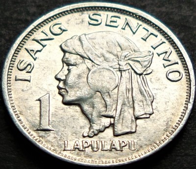 Moneda 1 SENTIMO ISANG - FILIPINE, anul 1969 *cod 1268 A = A.UNC foto