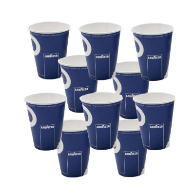 Set 100 de Pahare Lavazza din Carton, 166 ml, 6.5 Oz, Set 100 de Pahare din Carton, Pahar din Carton pentru Bauturi, Lavazza Set Pahare Carton, Pahare foto