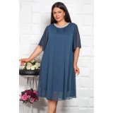 Rochie de voal Karola Petrol - 58Marimea