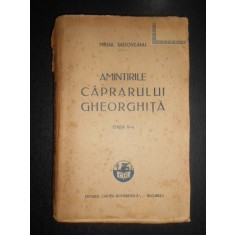 Mihail Sadoveanu - Amintirile caprarului Gheorghita (1927)