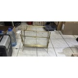 Suport pentru ziare Vintage anii 20 - 30 alama 44 x 22 x 48 #han