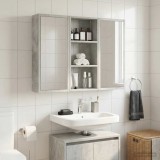 vidaXL Dulap de perete pentru baie cu raft Gri Beton 30 x 14 x 70 cm 889330