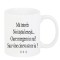 Cana alba personalizata &quot;Ma doare la ciocan&quot;, INOVATIX&reg;. 330ml