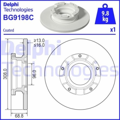 Delphi Disc frana foto