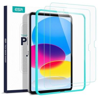 Folie pentru iPad 10 (2022) 10.9 (set 2) - ESR Tempered Glass 9H - Clear foto