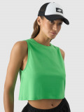 Crop-top oversize unicolor pentru femei - verde, 4F Sportswear