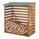 Suport lemne foc ACKS-7608 acoperit 123 x 116 x 64 cm [en.casa] HausGarden Leisure, [en.casa]