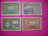 HOPCT BANCNOTA NOTGELD NR 137 - PFARRWERFEN - SET 4 BUC - 10 ,20, 50 SI 80 HELLER 1920 -AUSTRIA-UNC