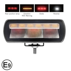 Proiector Multifunctional LED stop pozitie semnalizare marsarier lumina avarie cu 4 functii IP65 67K - 12, 24V