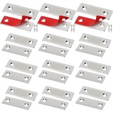 Set de 12 inchizatoare magnetice slim, NUODWELL, Cu suruburi si adeziv, magnetism puternic, design ultra-subtire, usor de instalat si utilizat, potriv