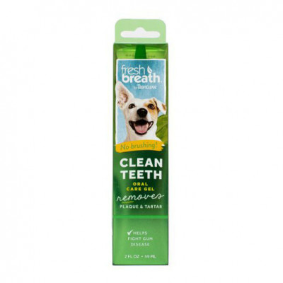 Gel dentar pentru caini Tropiclean Fresh Breath, fara periaj, 59ml foto