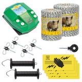 Pachet de bază gard electric 1500 m, 4,5&nbsp;Joule, pentru animale sălbatice