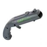 Deschizator sticle tip pistol cu tragaci, lansator capac, plastic abs, 13x6x3.7 cm, gri