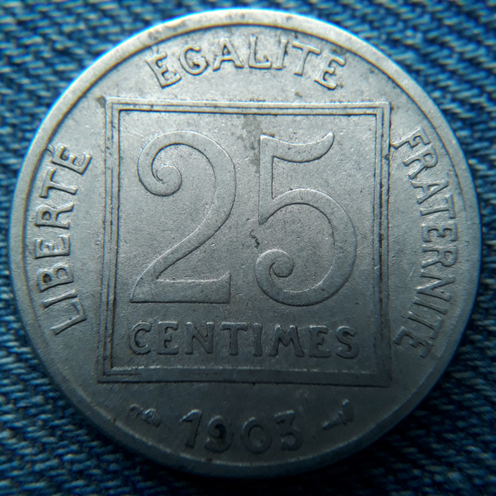 2q - 25 Centimes 1903 Franta