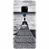 Husa silicon pentru Huawei Mate 20, Abstract Dock Man Grey